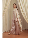 Kimaya Two Tone One Set in Dusty Pink and Pearl Ivory